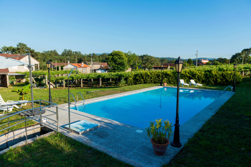 La zona de la piscina